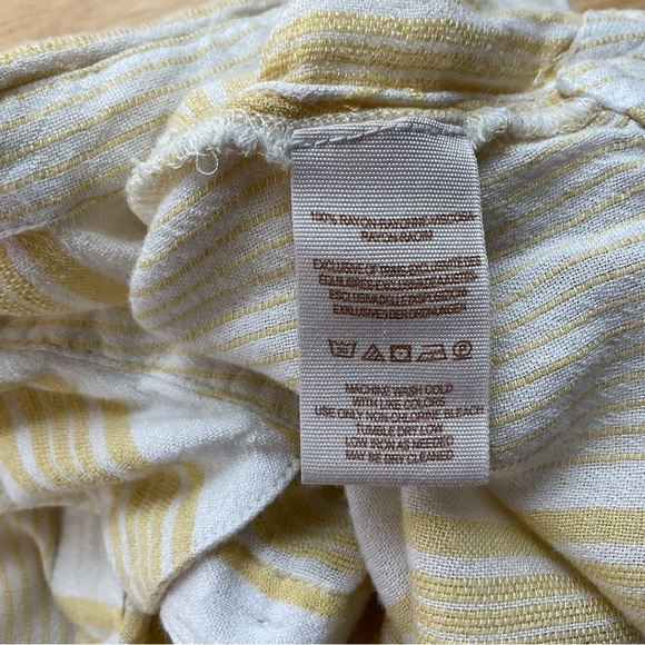 Free People Baby Blues Yellow Striped Top Size Small - Picture 4 of 6